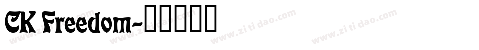 CK Freedom字体转换